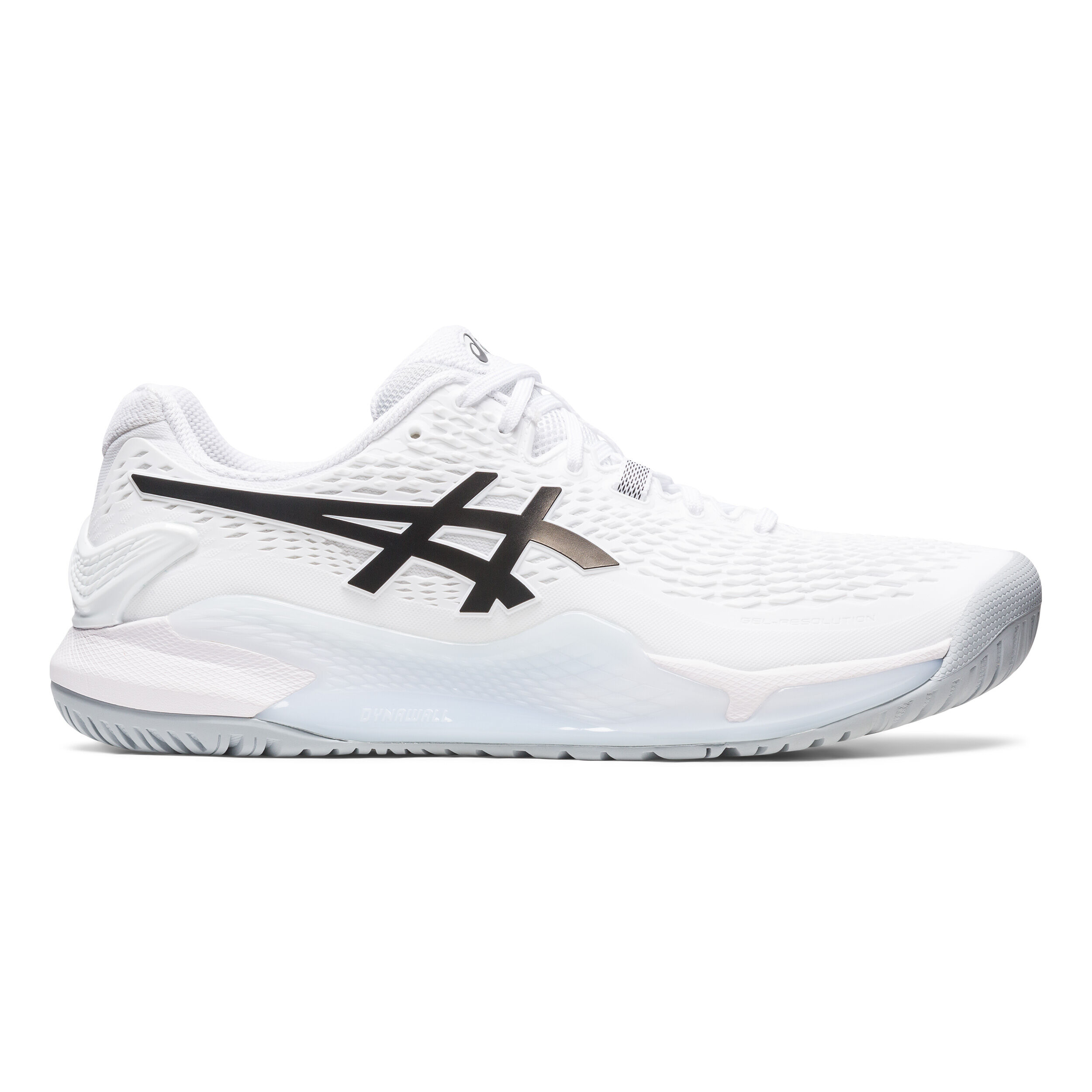 Gel Resolution 9 Allcourtschuh Herren WeiB Schwarz