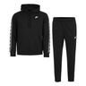Club Fleece GX Trainingsanzug Herren - schwarz, weiß