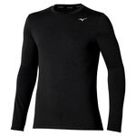 Mizuno Bekleidung Mizuno Core Impulse Laufshirt Herren-schwarz