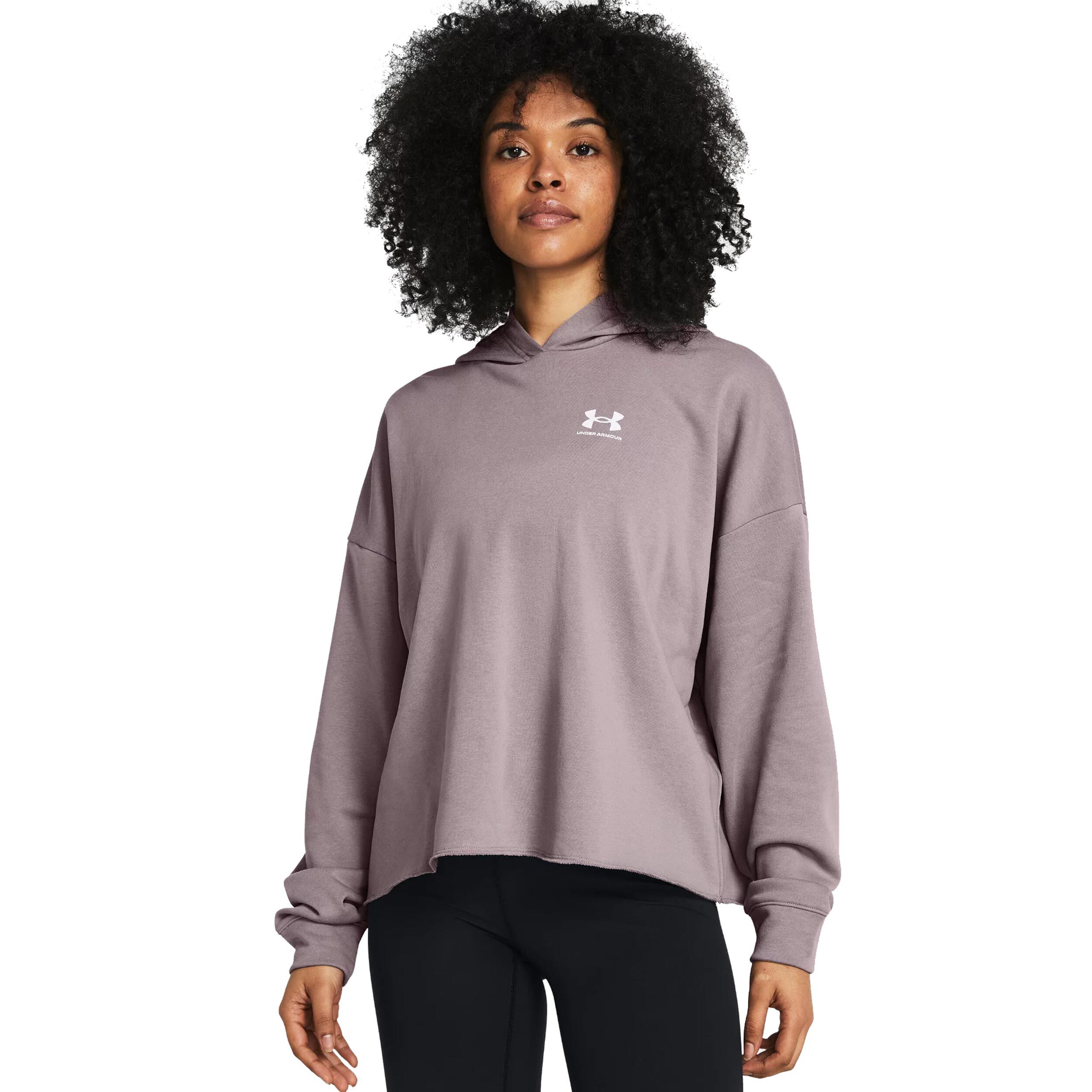 UA Rival Terry OS Hoody Damen Grau