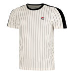Fila Bekleidung Fila Stripes Jascha 2 T-Shirt Herren-Weiß,Dunkelblau