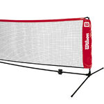 Wilson Trainerbedarf Wilson EZ Tennisnetz 6,10m-Schwarz,Rot
