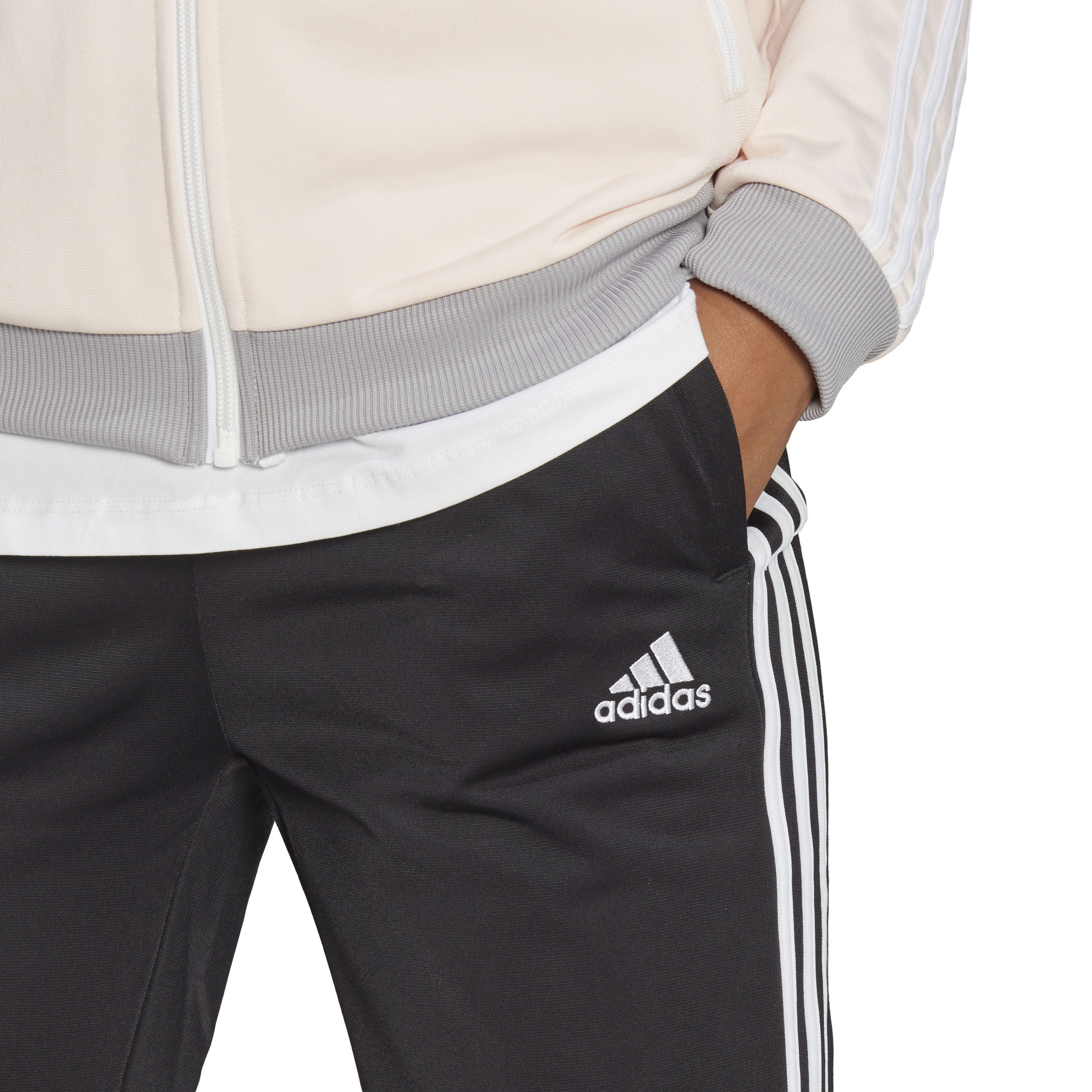 Adidas damen trainingsanzug essentials 3 stripes best sale