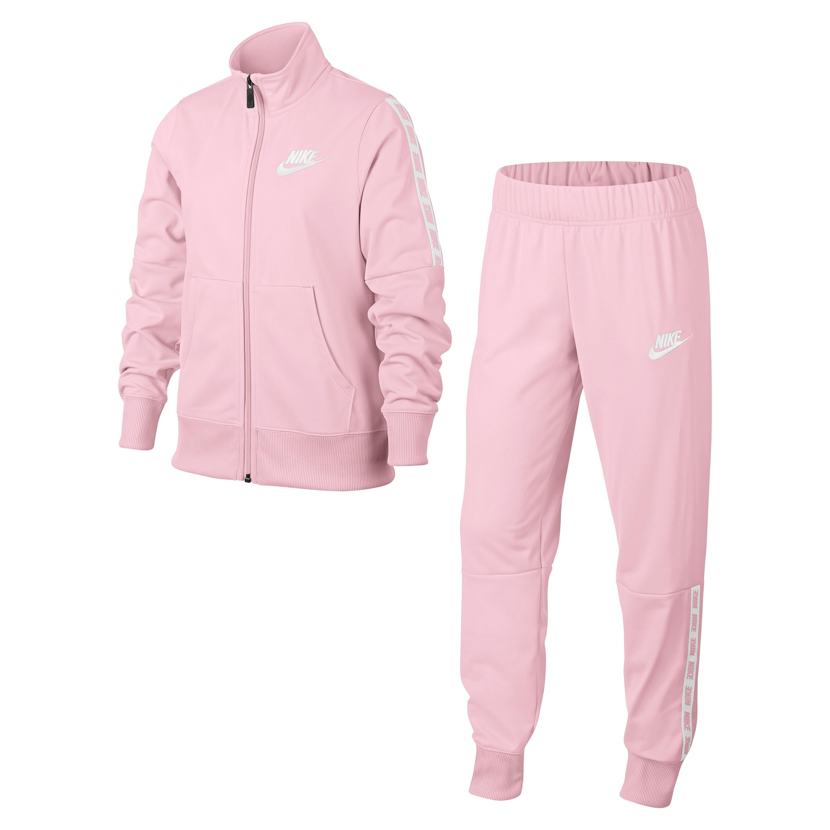 Hot pink nike jogging suit store