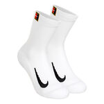 Nike Bekleidung Nike Court Multiplier Cushioned Tennissocken 2er Pack-Weiß,Schwarz