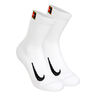 Court Multiplier Cushioned Tennissocken 2er Pack-Weiß,Schwarz