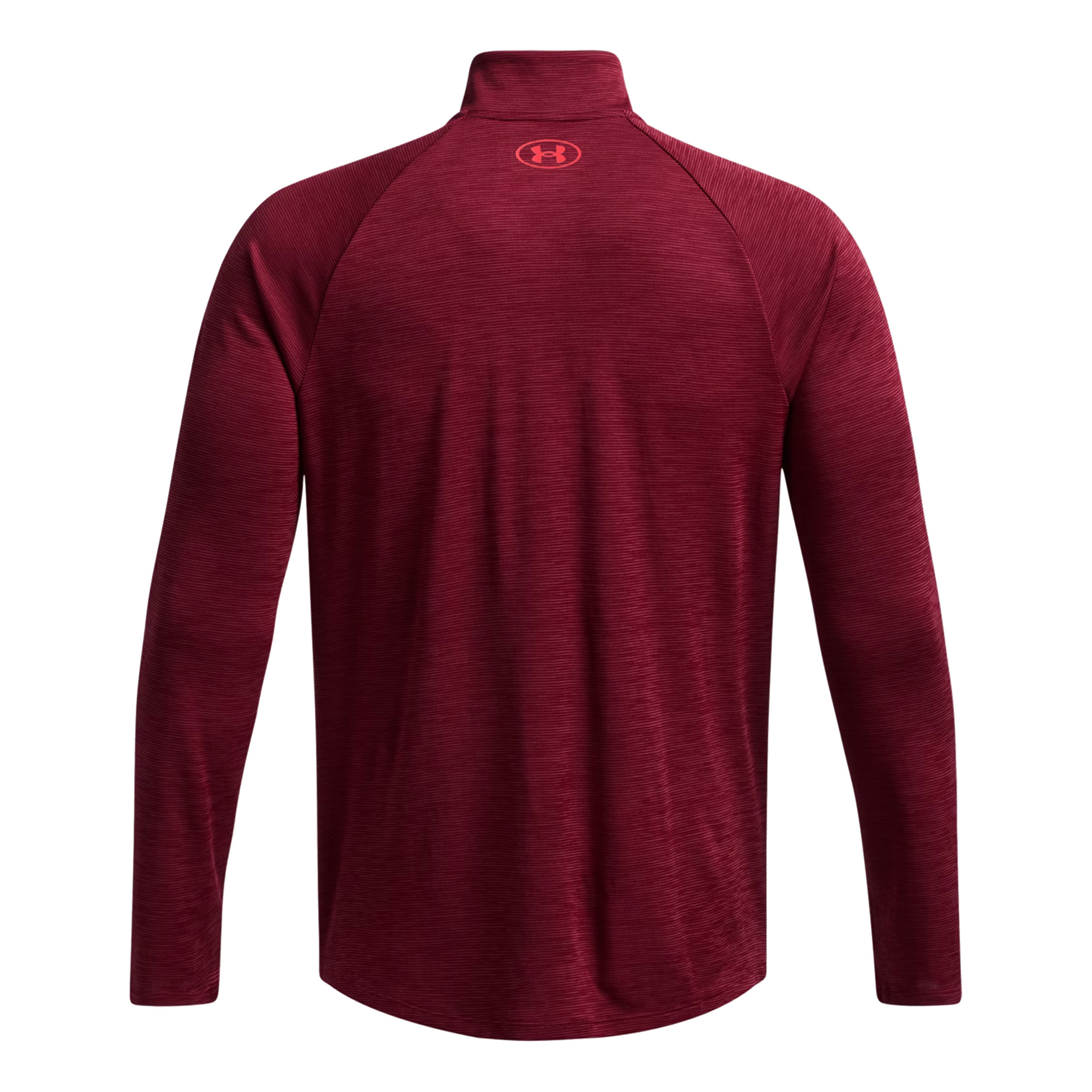 Tech Textured 1 2 Zip Longsleeve Herren Weinrot