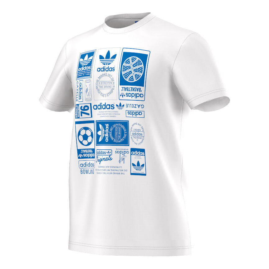 Vintage Trefoil T Shirt Herren Wei