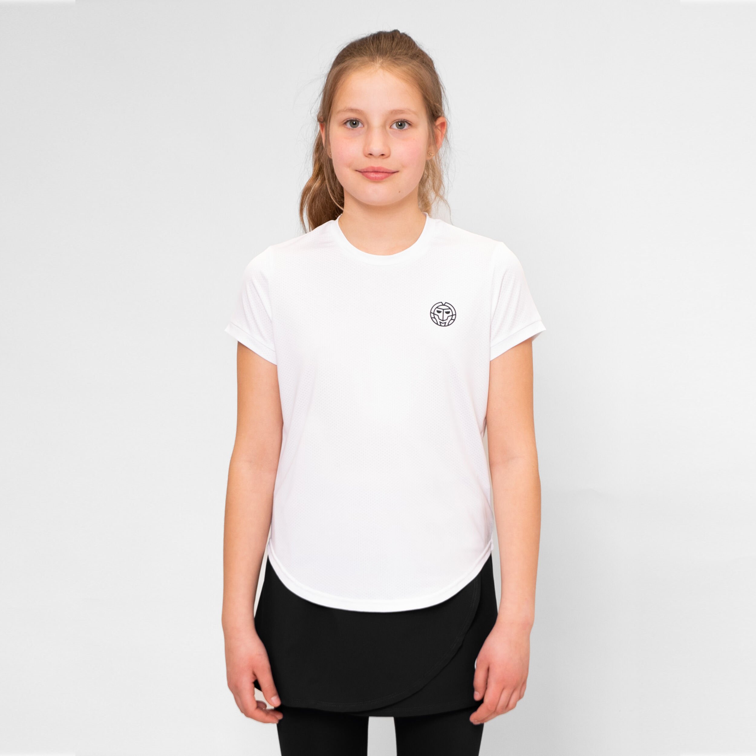 Crew T Shirt Madchen WeiB