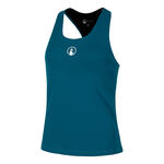 Quiet Please Bekleidung Quiet Please Create Inside In Tank-Top Damen-Petrol,Wei&szlig;