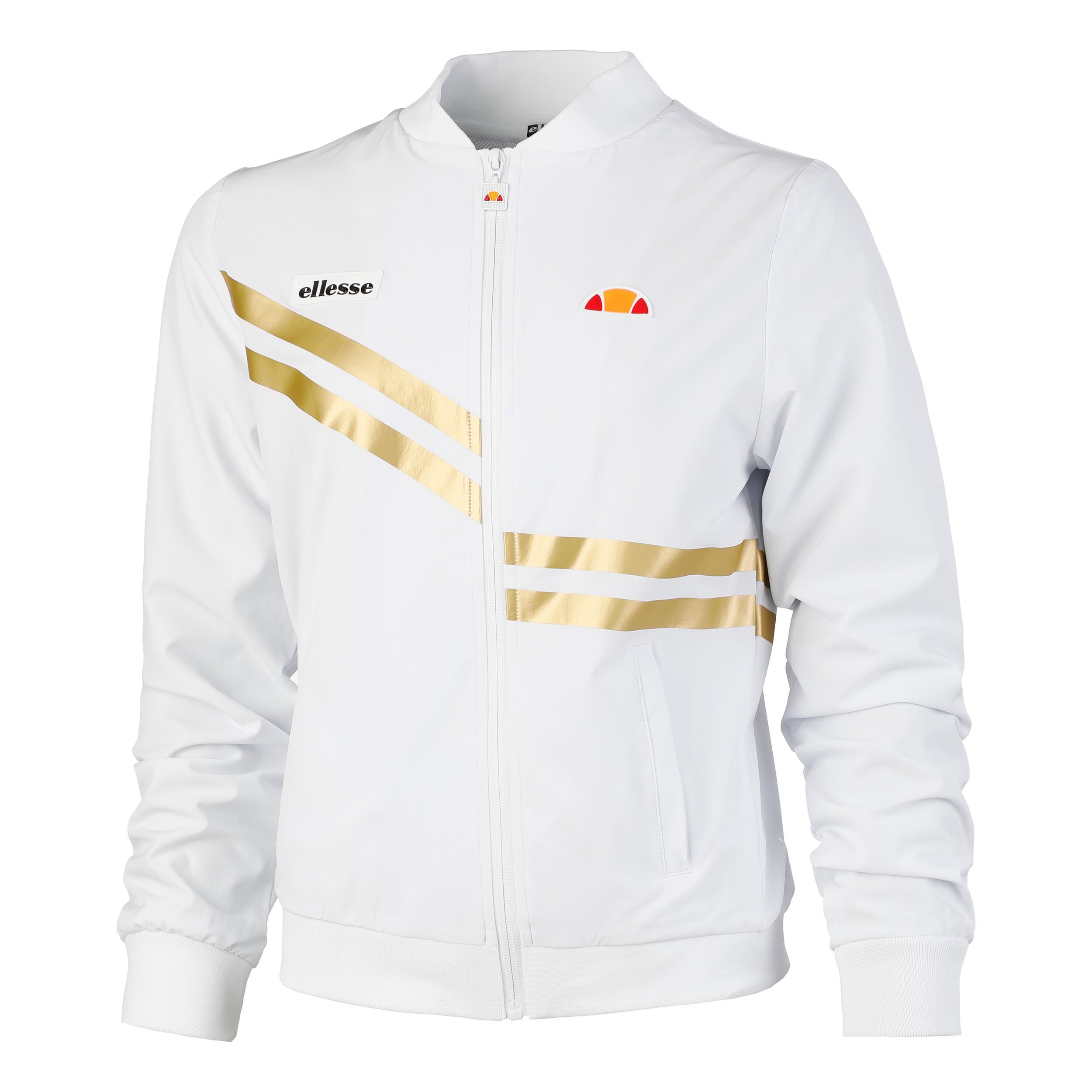 Ellesse Partial Trainingsjacke Damen WeiB Gold online kaufen Tennis Point DE