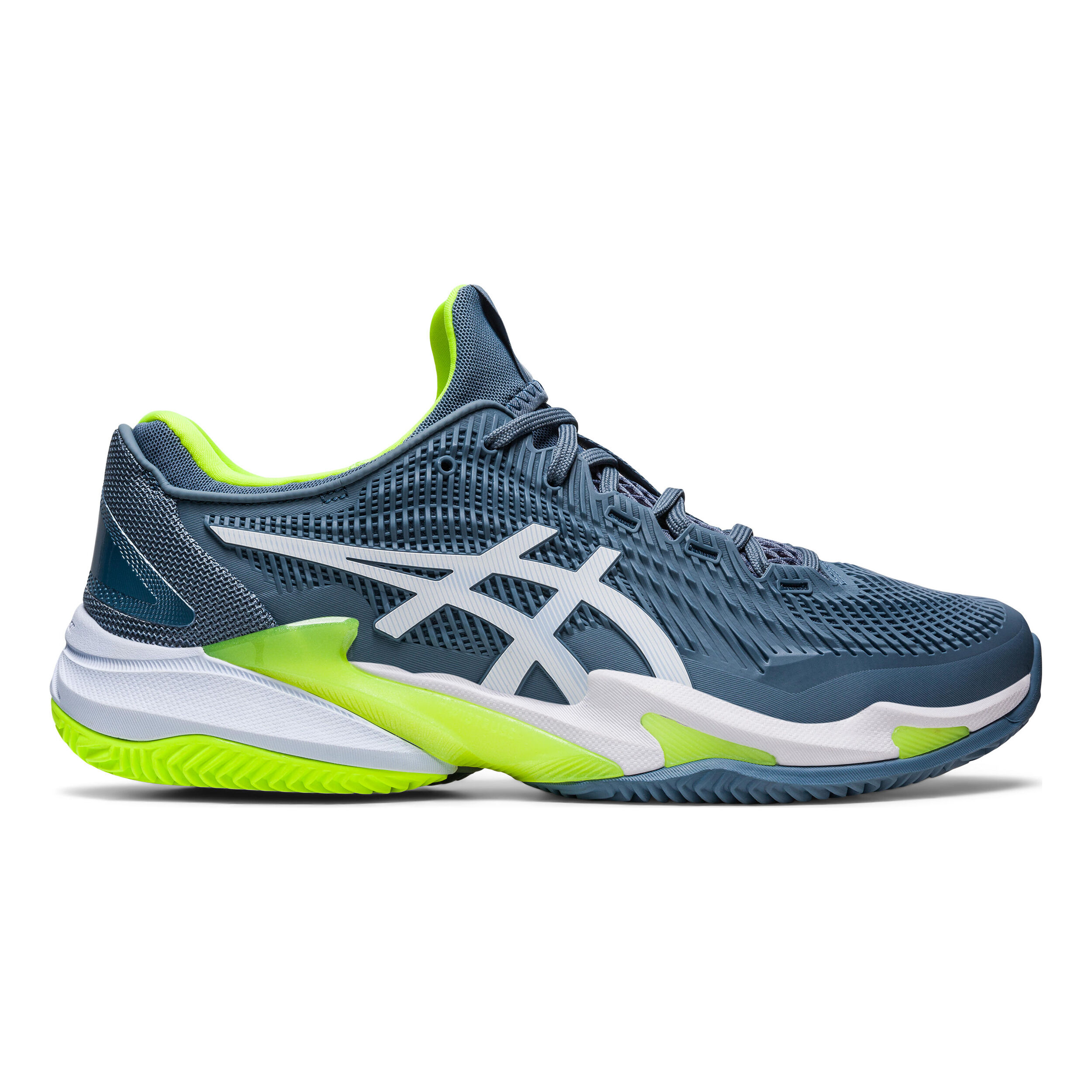 Court FF 3 Sandplatzschuh Herren Blau Neongrun