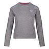 Mirella Basic Crew Sweatshirt Damen-Hellgrau,Weiß
