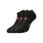 BIDI BADU Bekleidung BIDI BADU Karli Tech No-Show Sportsocken 3er Pack-Schwarz,Pink