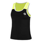 BB by Belen Berbel Bekleidung BB by Belen Berbel Shanghai Tank-Top Damen-Schwarz,Neongelb