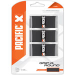 Pacific Overgrips Pacific Grip-A-Round 3er Pack-Schwarz