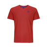 Evin Tech Round T-Shirt Jungen - dunkelrot, 