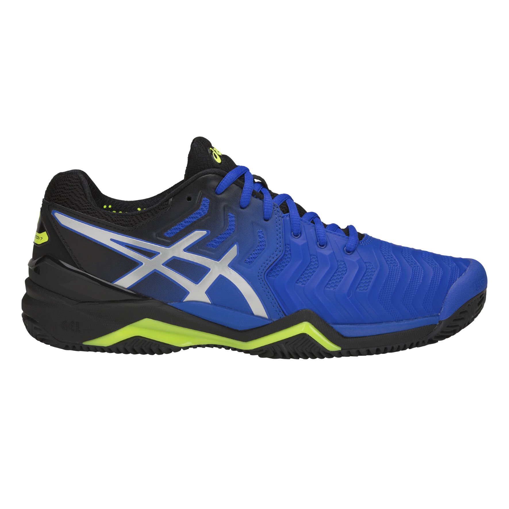 Asics gel resolution 7 clay deals 2019 blau/schwarz tennisschuhe herren