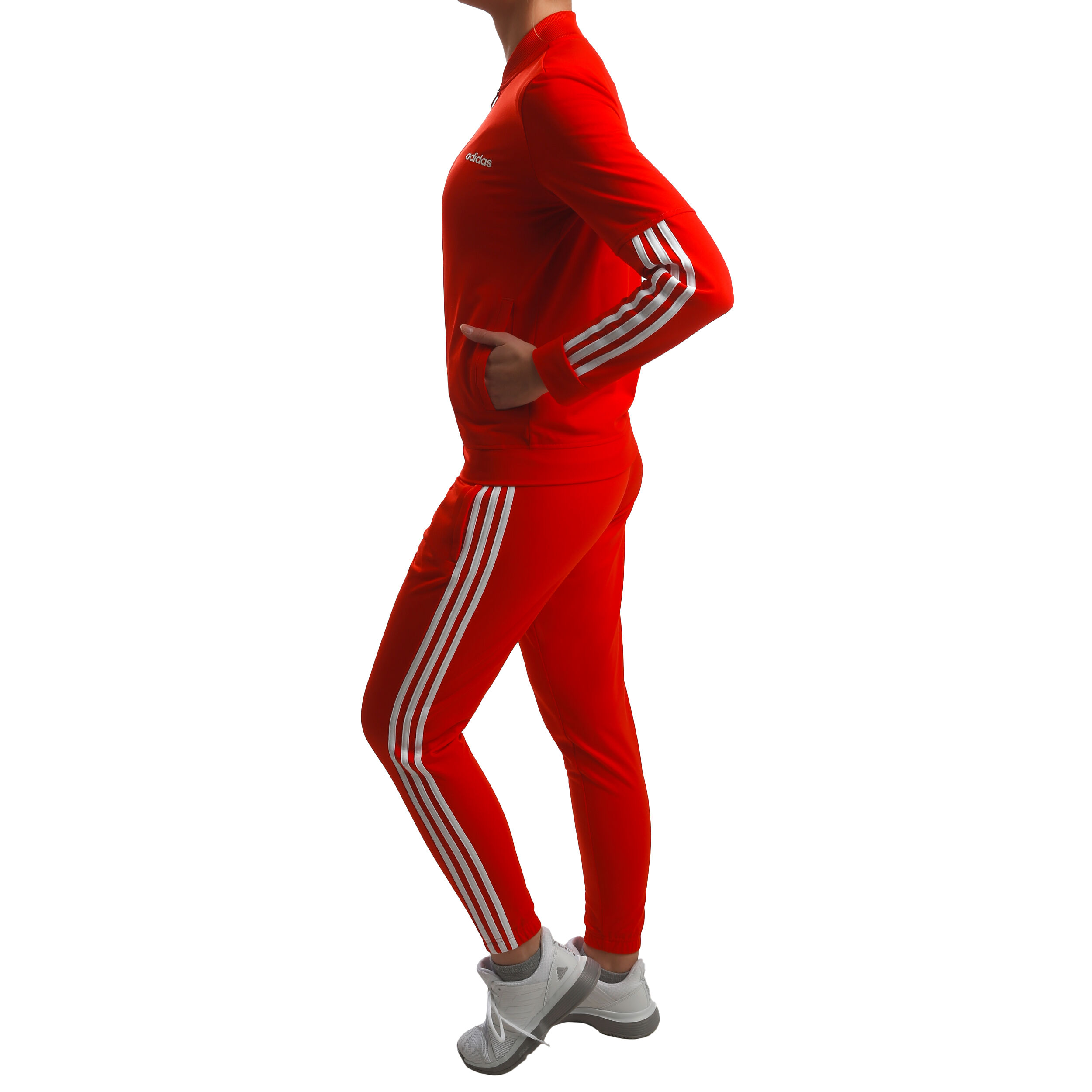Adidas top jogginganzug rot