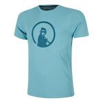 Quiet Please Bekleidung Quiet Please Create Trainings T-Shirt Herren-Hellblau,Petrol