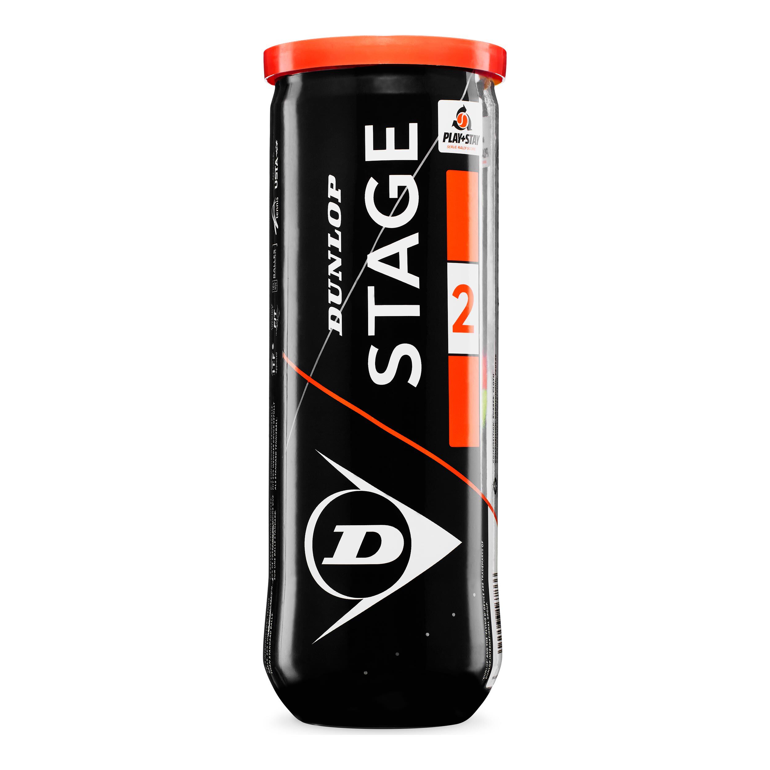 Tennis World Stage 2 Orange x 36 Tennisälle Tennis Trainerbälle 