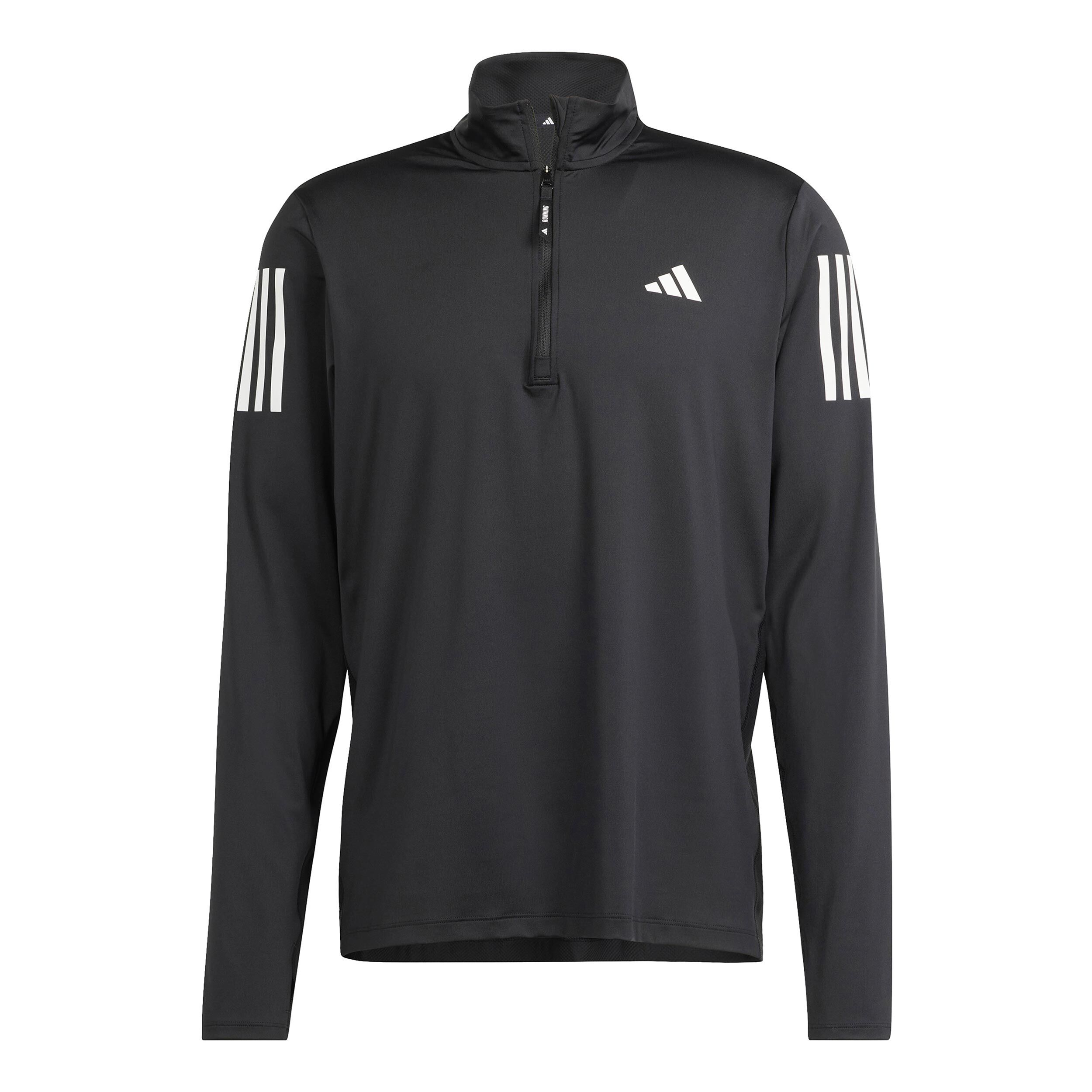 Black adidas half zip top