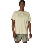 ASICS Bekleidung ASICS Fujitrail Logo Laufshirt Herren-Grün