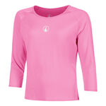 Quiet Please Longsleeve Quiet Please Crush Mixed Longsleeve Damen-pink, wei&szlig;