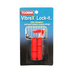 Tourna Schlägerzubehör Tourna Vibrex Lock Dämpfer 2er Pack-Rot