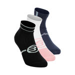 Bullpadel Bekleidung Bullpadel Bp256 (Pack 3) Sportsocken Damen-Schwarz,Weiß