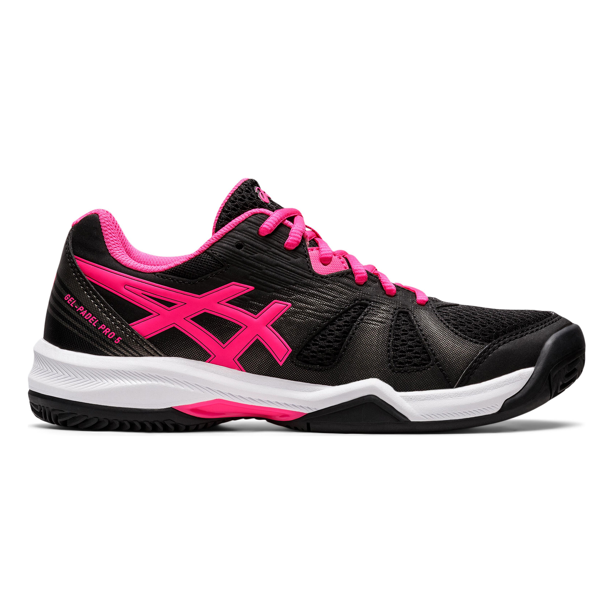 Gel Padel Pro 5 Padelschuh Damen Schwarz Pink
