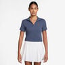 Court Heritage Crop Polo Damen-Blaugrau