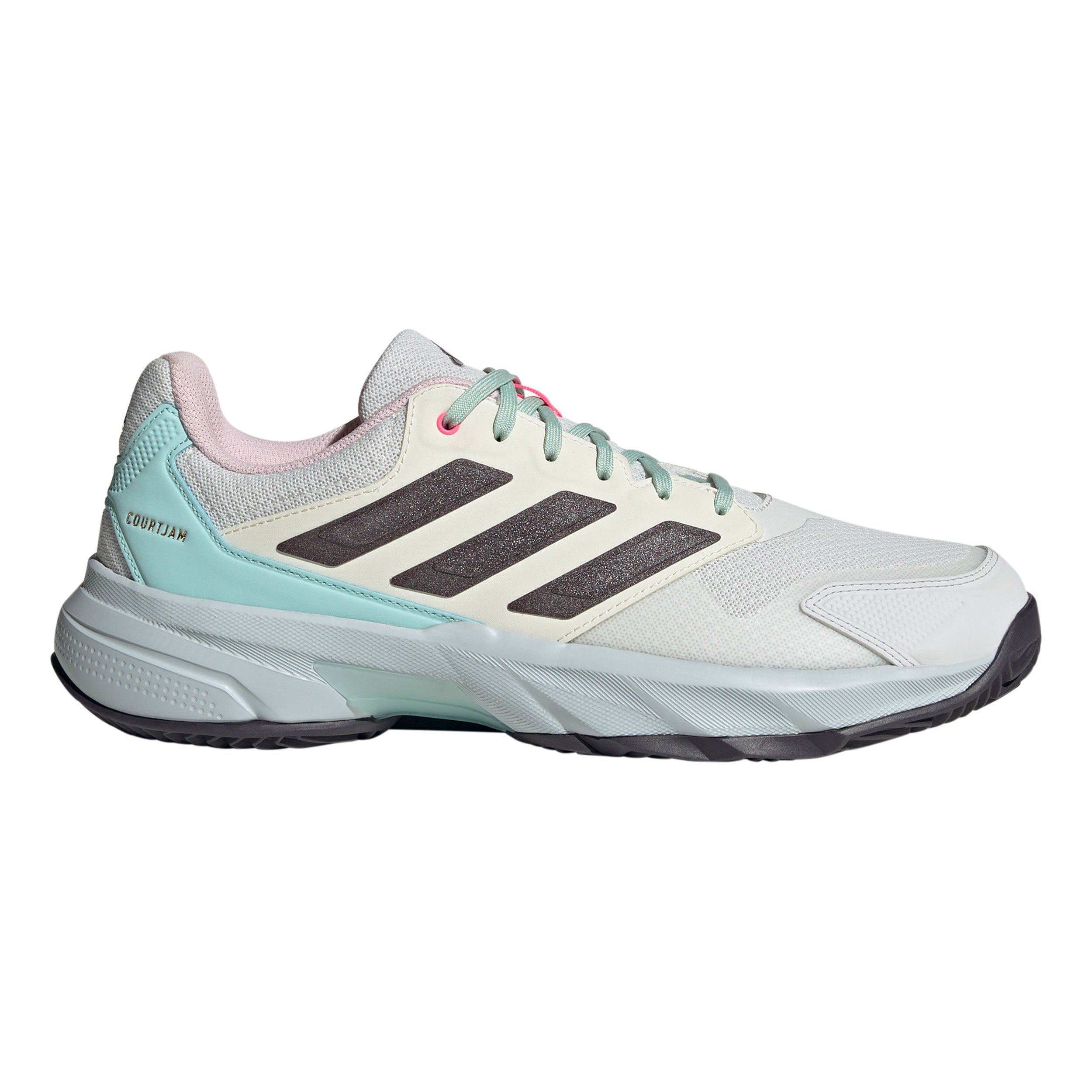 adidas CourtJam Control 3 Sandplatzschuh Herren WeiB Grau online kaufen Tennis Point DE