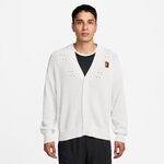 Nike Bekleidung Nike Court Slam Cardigan Strickjacke Herren-Weiß