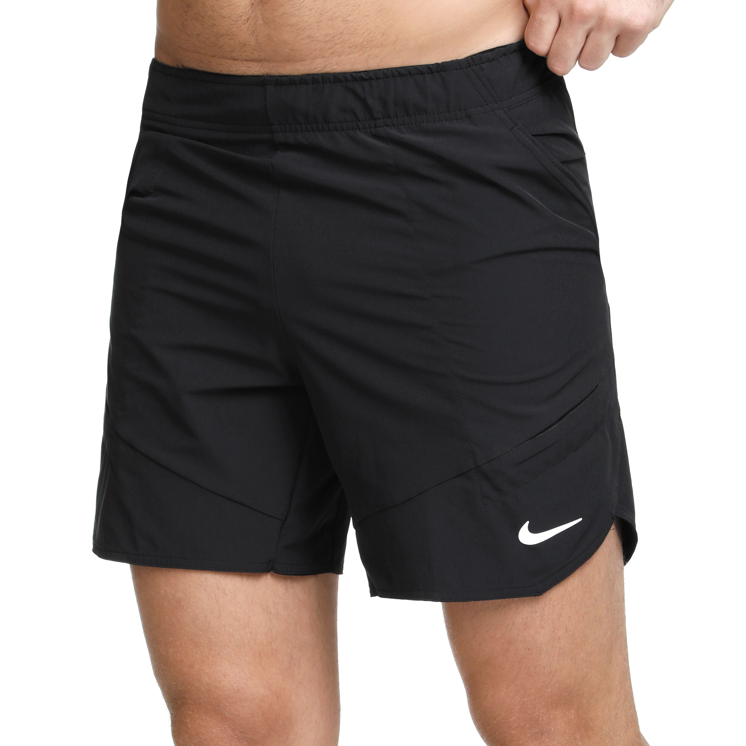Black nike tennis shorts discount