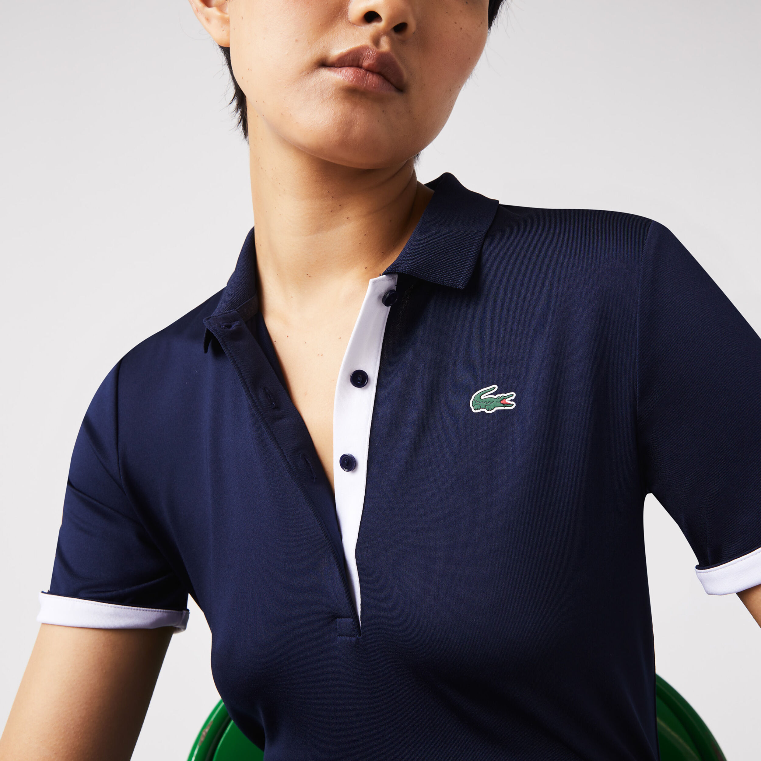 Lacoste Polo Damen Blau Wei online kaufen Tennis Point DE
