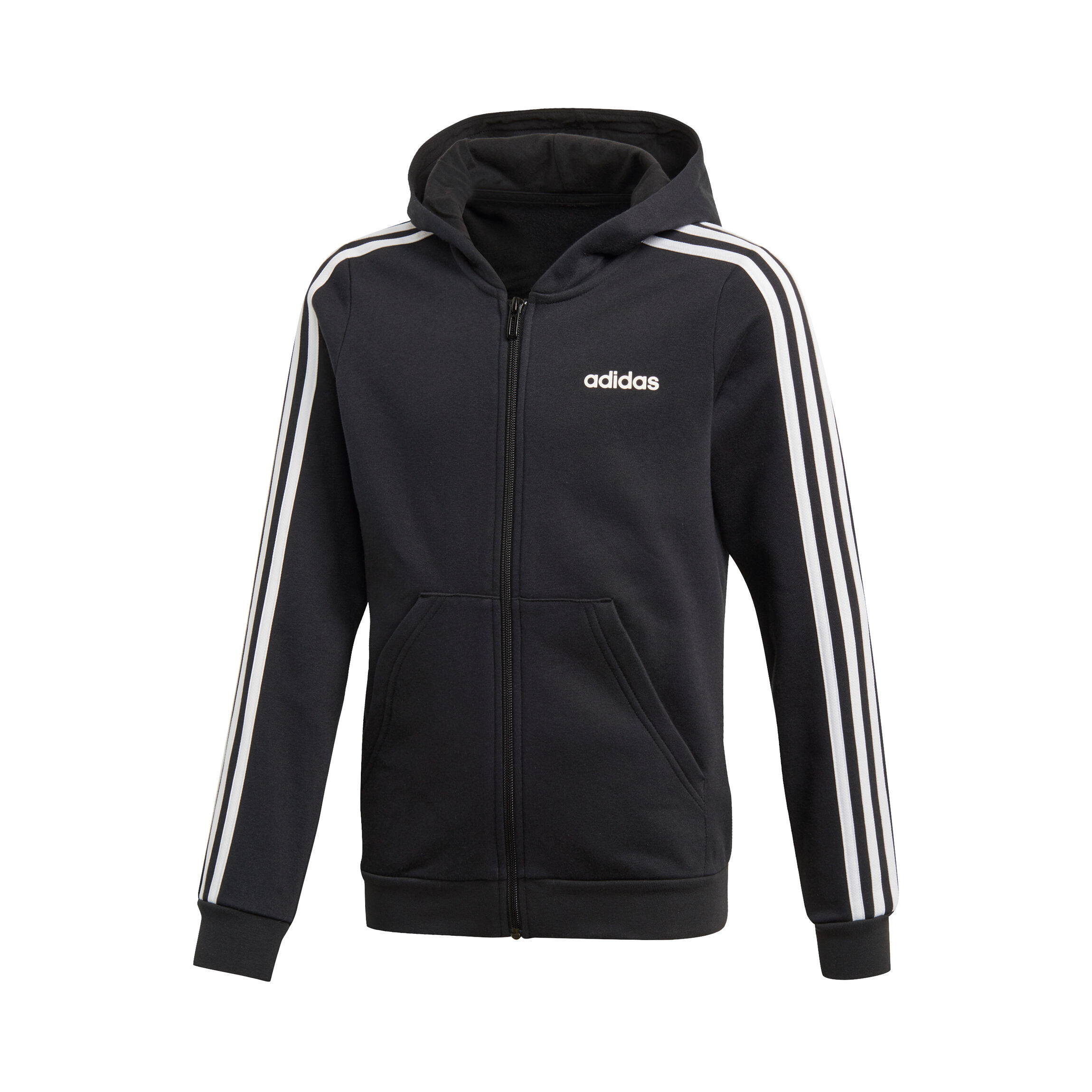 adidas Essentials 3 Stripes Sweatjacke Mädchen Schwarz adidas Essentials 3 Stripes Sweatjacke Mädchen Schwarz