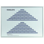 Tegra Platzbedarf Tegra Tannenbaumtafel 2 Ränge Schild-Weiß