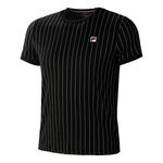Fila Bekleidung Fila Stripes T-Shirt Herren-Schwarz,Wei&szlig;