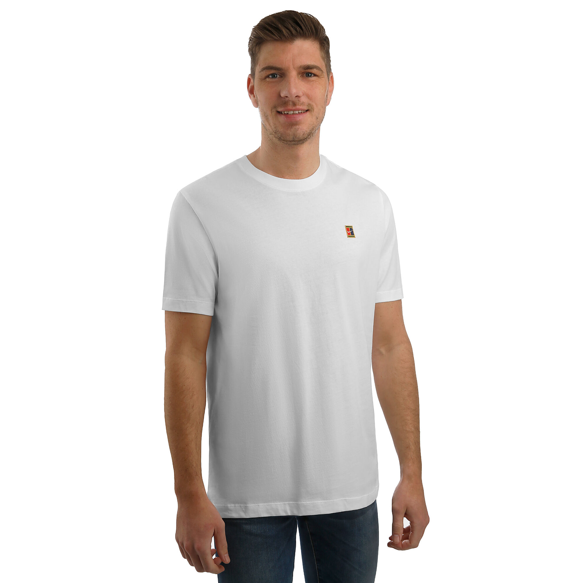 Nike Court T Shirt Herren Weiß Mehrfarbig online kaufen Tennis Point DE