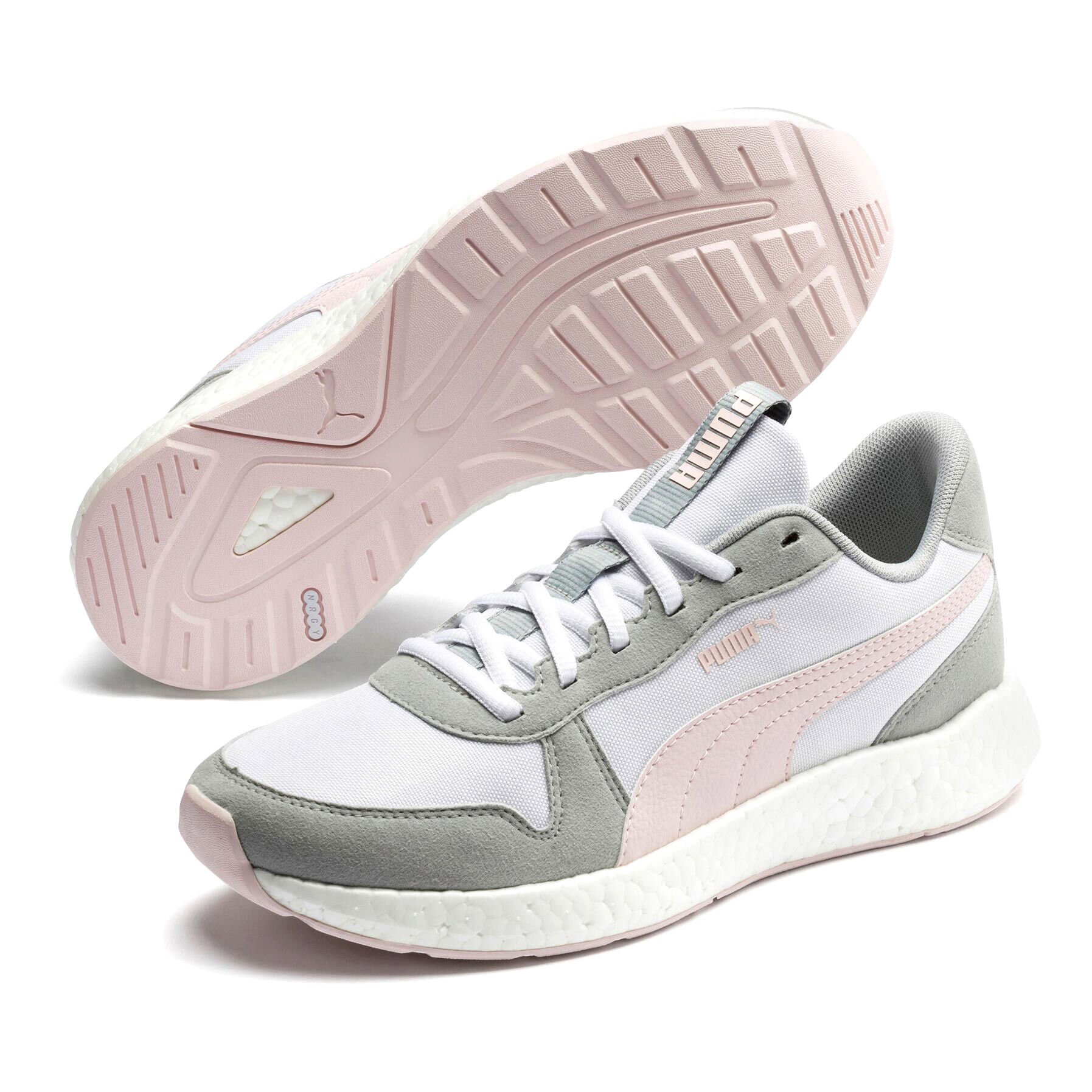 Puma Nrgy Neko Retro Sneaker Damen Hellgrau Rosa online kaufen Tennis Point DE