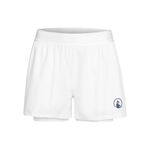 Quiet Please Bekleidung Quiet Please Point 2in1 Shorts Damen-Weiß,Dunkelblau