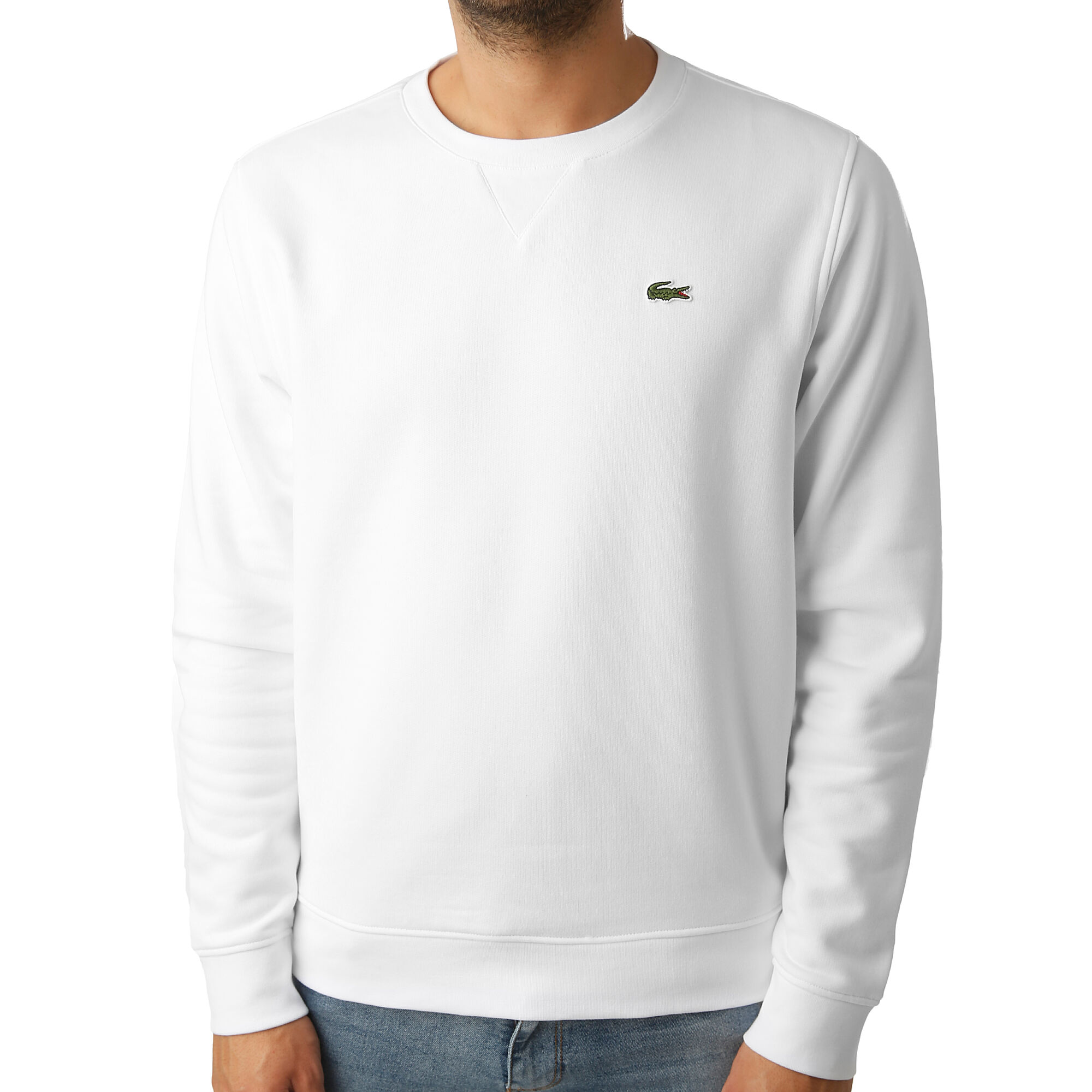 Lacoste Sweatshirt - Weiß, Grün online kaufen | Tennis-Point