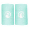 Long Schweißband 2er Pack Unisex - türkis, weiß