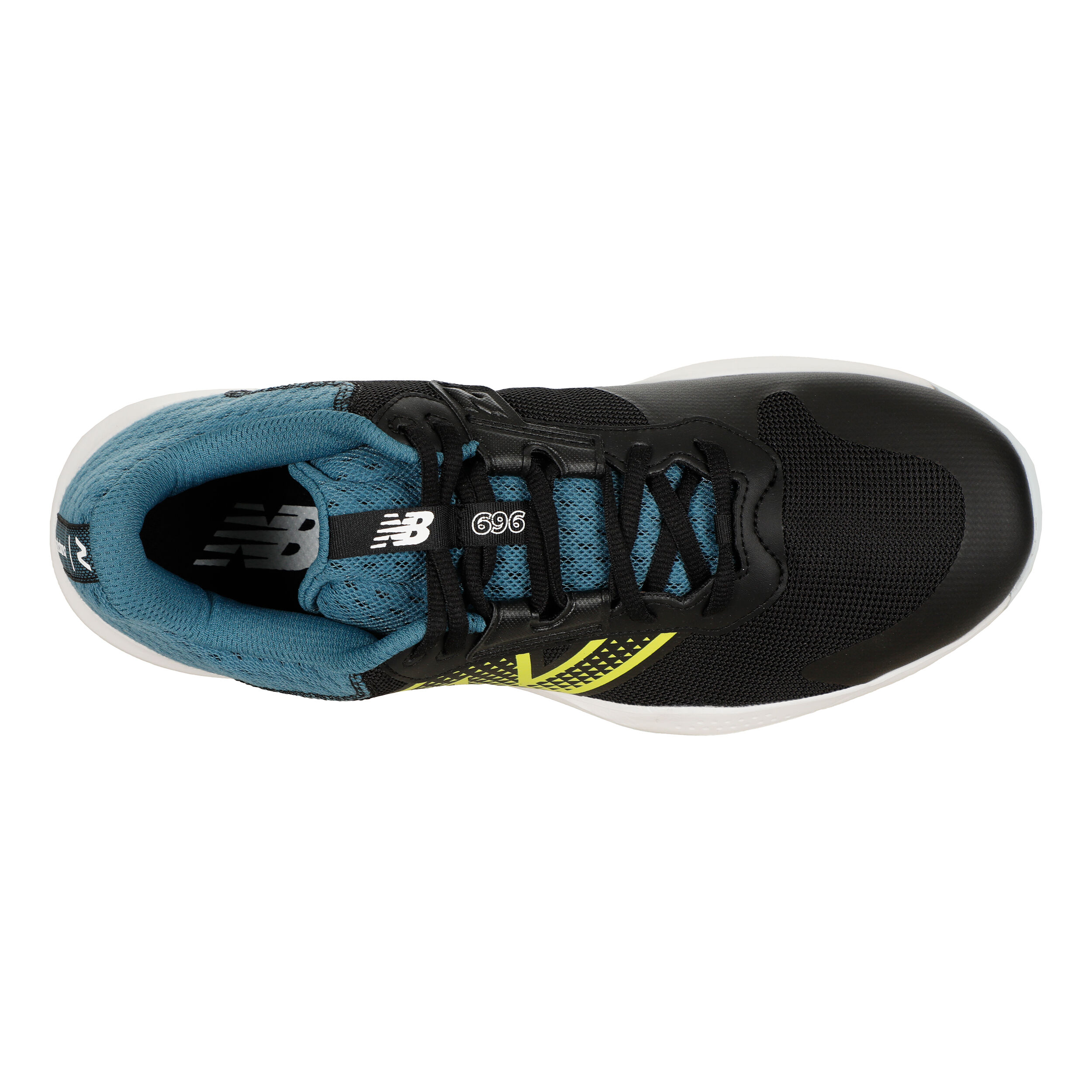 696 Allcourtschuh Herren Schwarz WeiB