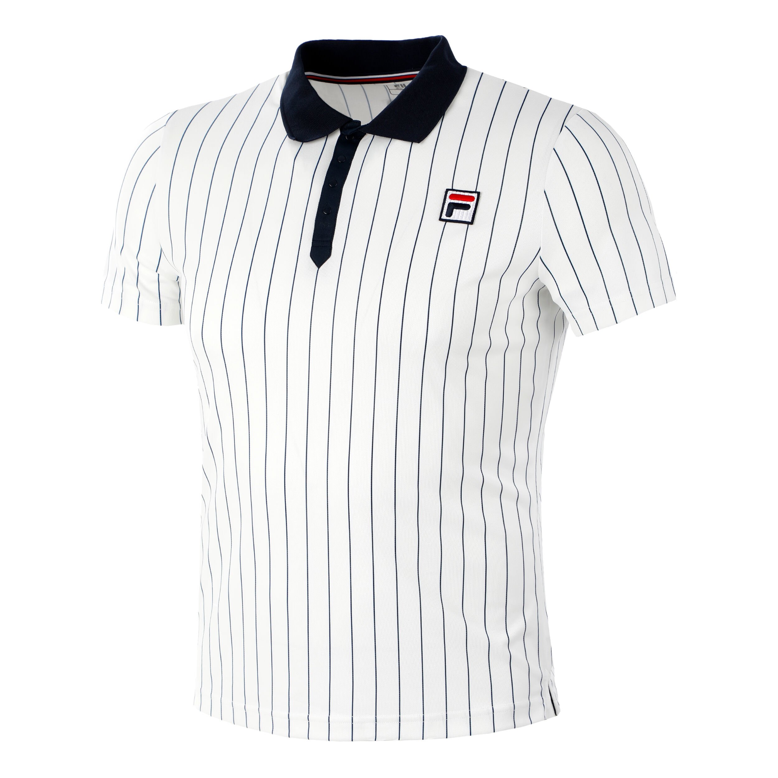 Stripes Bjorn Polo Herren WeiB Dunkelblau