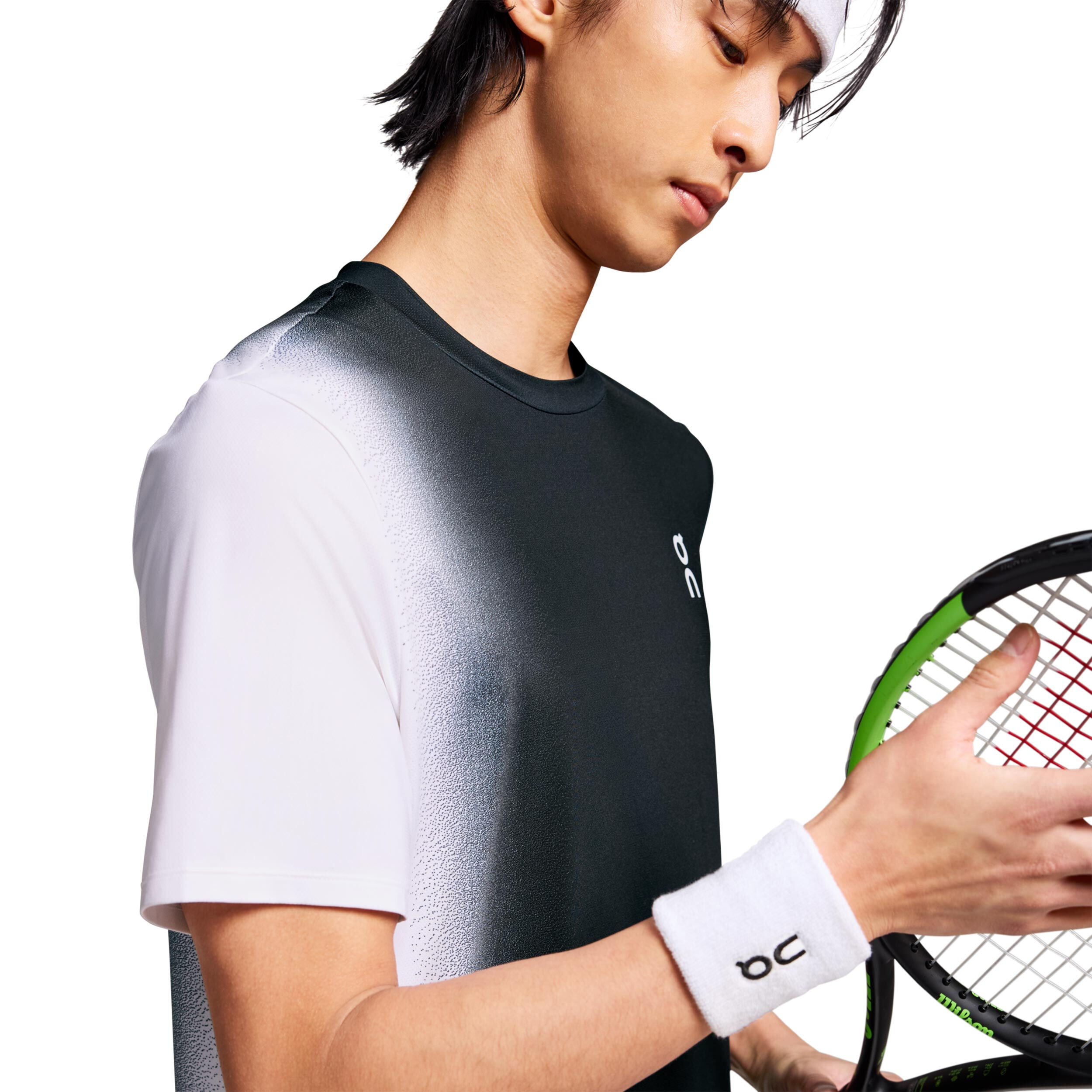 On Court T-Shirt Herren - schwarz, weiß | Tennis-Point