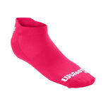 Wilson Bekleidung Wilson Kaos II No Show Tennissocken Unisex - rot, weiß