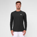 BIDI BADU Bekleidung BIDI BADU Crew Roundneck Longsleeve Herren-Schwarz