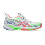 ASICS Padelschuh ASICS SONICSMASH FF Padelschuh Damen-weiß, neongrün